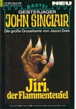 John Sinclair - Band 428 - Jiri, der Flammenteufel - Die große Gruselserie von Jason Dark