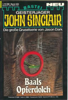 John Sinclair - Band 403 - Baals Operdolch - Die große Gruselserie von Jason Dark