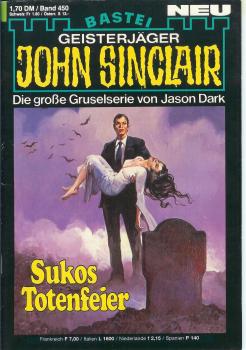John Sinclair - Band 450 - Sukos Totenfeier - Die große Gruselserie von Jason Dark